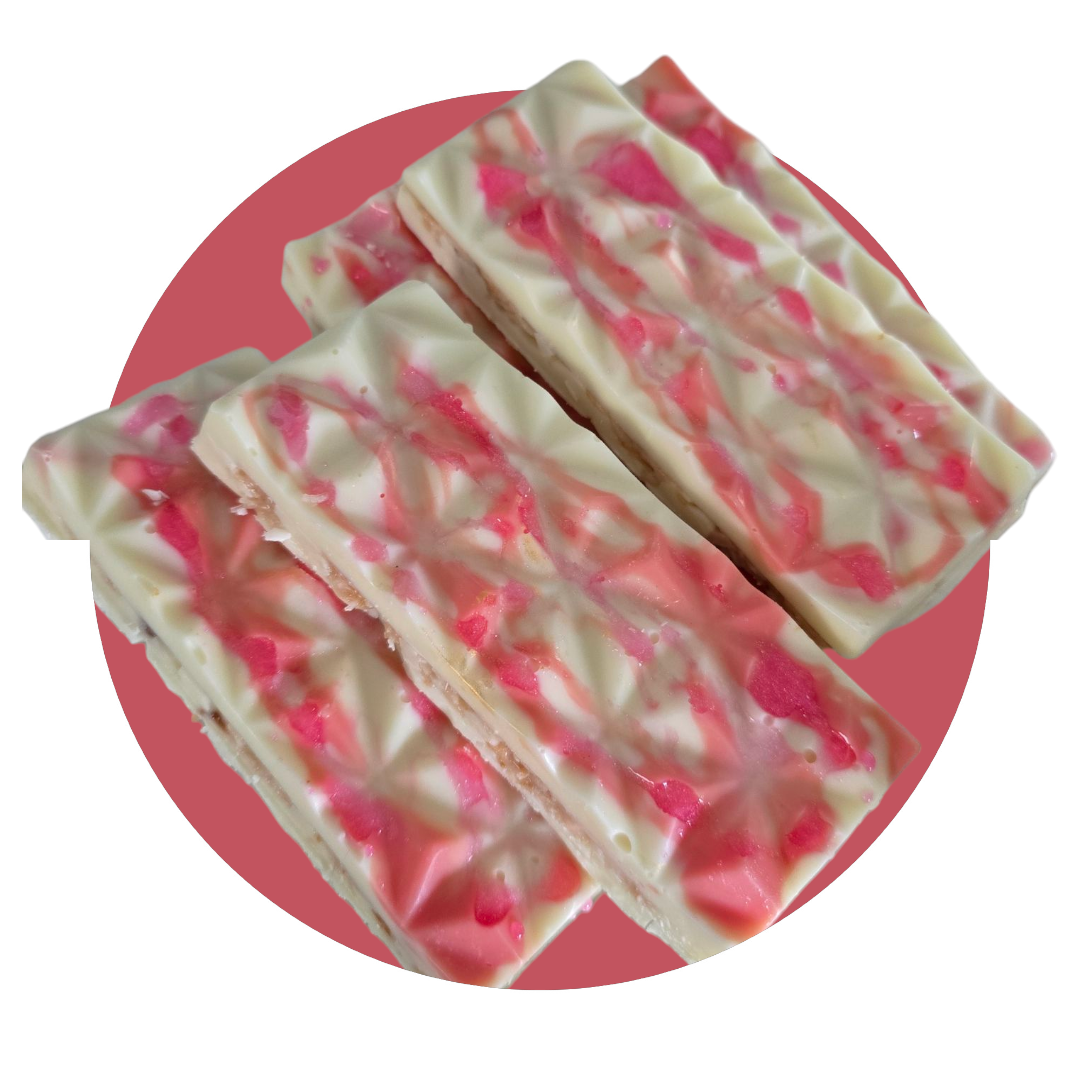 Dubai White Chocolate with Strawberry Cheesecake