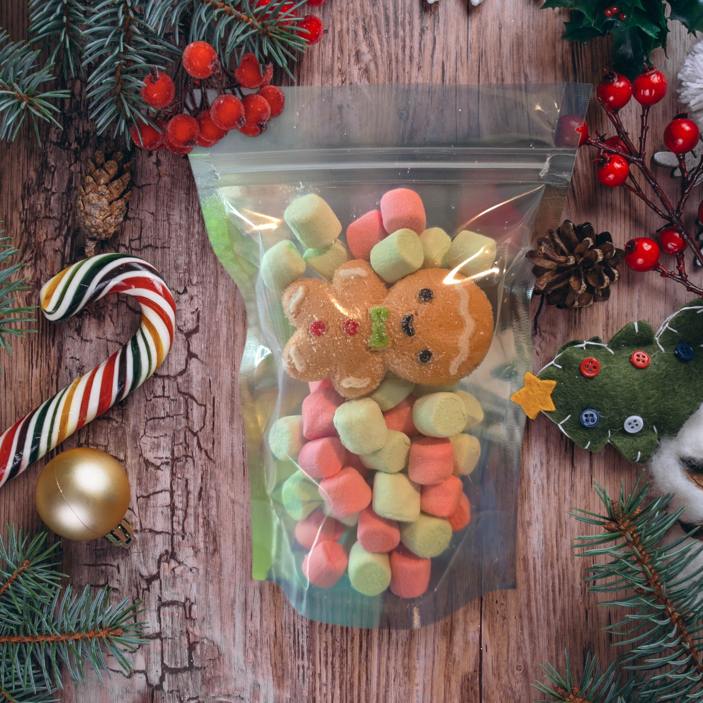 Freeze Dried Christmas Marshmallows (Comes with a free bag of hot chocolate!)