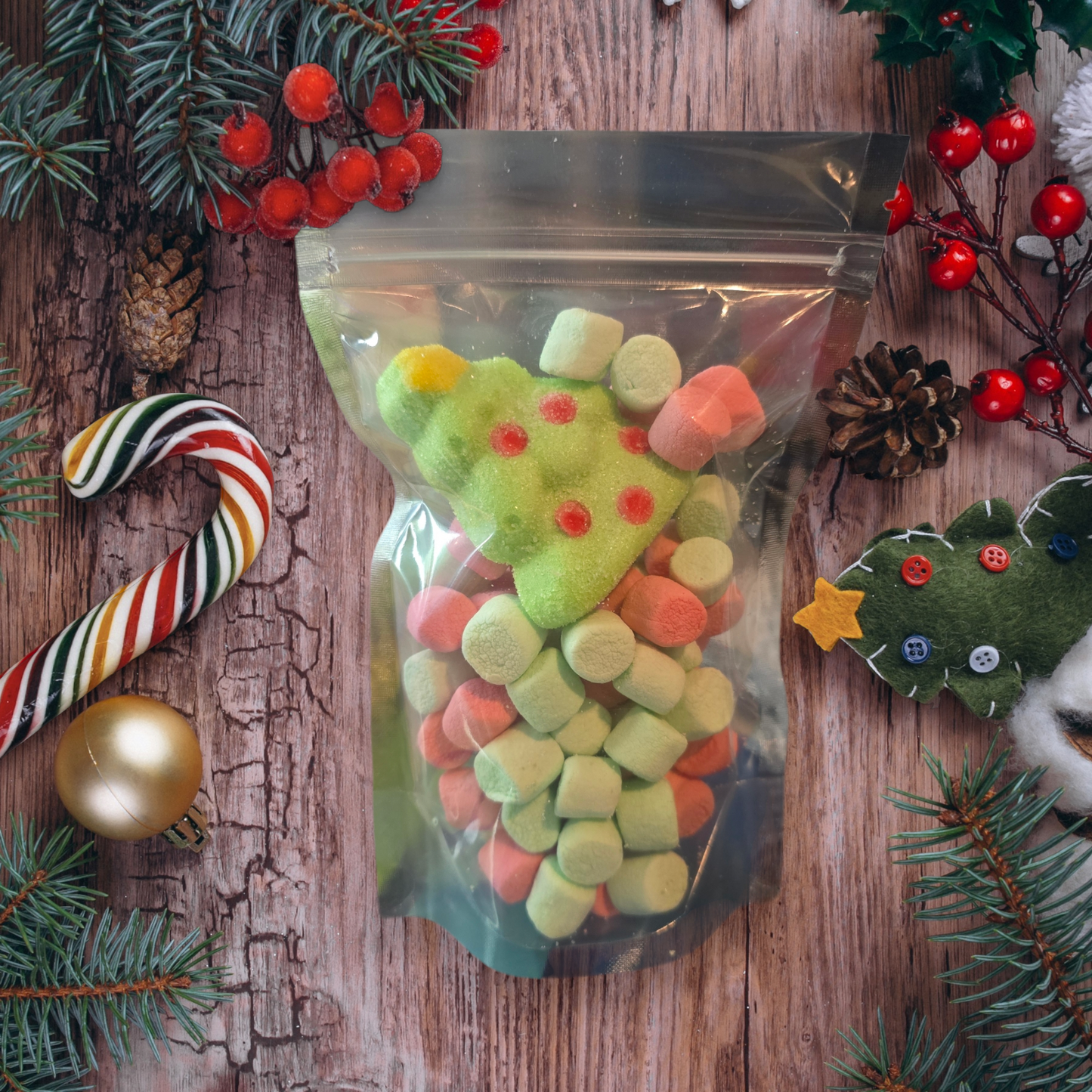 Freeze Dried Christmas Marshmallows (Comes with a free bag of hot chocolate!)