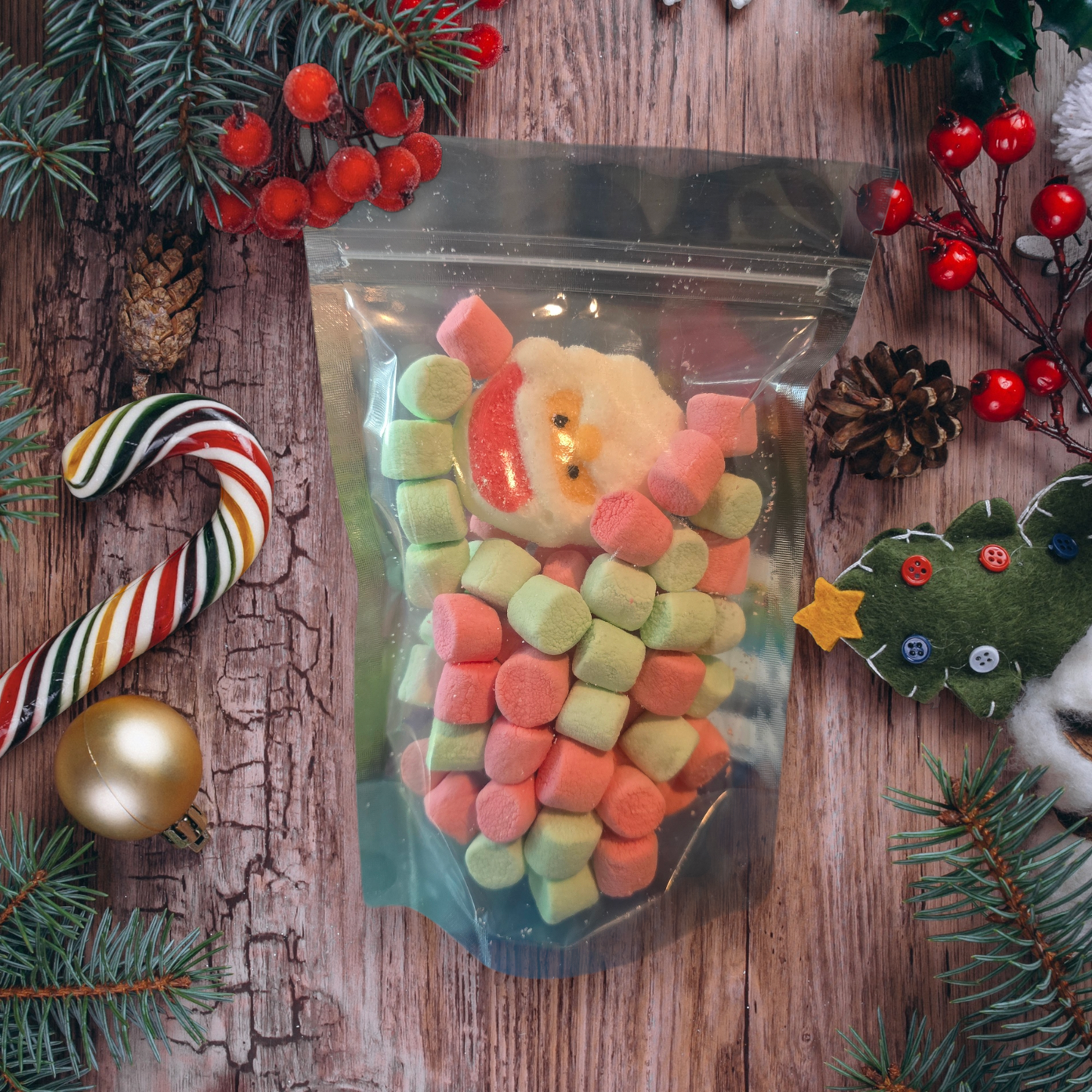 Freeze Dried Christmas Marshmallows (Comes with a free bag of hot chocolate!)