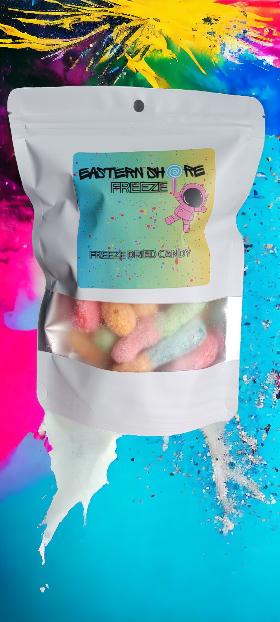 Freeze Dried Sour Space Worms (Gummi Worms)