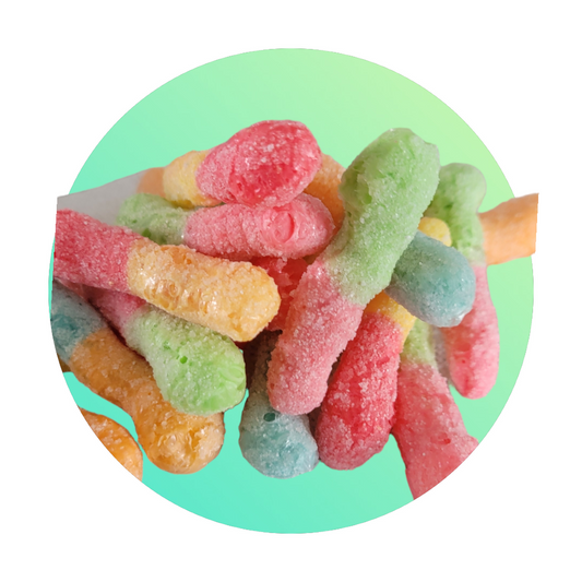 Freeze Dried Sour Space Worms (Gummi Worms)